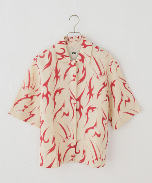 OAS(オーエーエス)の「【OAS/オーエーエス】 Vera Shirt(シャツ/ブラウス・レディース・ピンク/レッド・SMALL)」の1枚目の写真