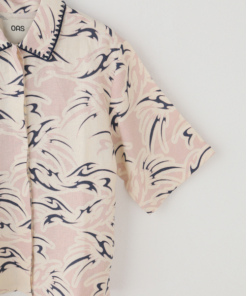 OAS(オーエーエス)の「【OAS/オーエーエス】 Vera Shirt(シャツ/ブラウス・レディース・ピンク/レッド・SMALL)」の4枚目の写真