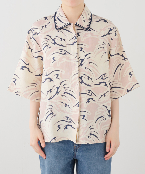 OAS(オーエーエス)の「【OAS/オーエーエス】 Vera Shirt(シャツ/ブラウス・レディース・ピンク/レッド・SMALL)」の11枚目の写真
