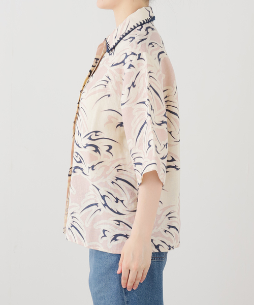 OAS(オーエーエス)の「【OAS/オーエーエス】 Vera Shirt(シャツ/ブラウス・レディース・ピンク/レッド・SMALL)」の12枚目の写真