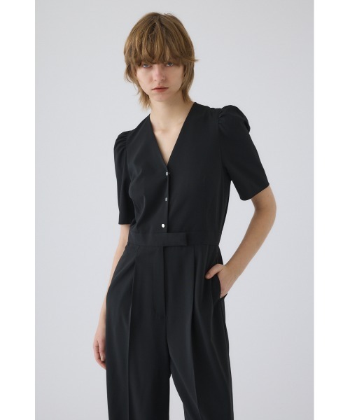 RIM.ARK（リムアーク）の「Puff sleeve solid jumpsuit パフスリーブ ソリッド ジャンプスーツ（つなぎ/オールインワン・レディース・ライトグリーン/ブラック・38/36）」の17枚目の写真