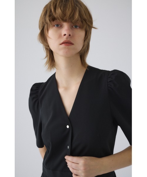 RIM.ARK（リムアーク）の「Puff sleeve solid jumpsuit パフスリーブ ソリッド ジャンプスーツ（つなぎ/オールインワン・レディース・ライトグリーン/ブラック・38/36）」の18枚目の写真