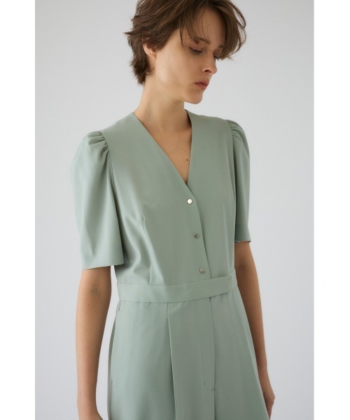 RIM.ARK（リムアーク）の「Puff sleeve solid jumpsuit パフスリーブ ソリッド ジャンプスーツ（つなぎ/オールインワン・レディース・ライトグリーン/ブラック・38/36）」の9枚目の写真