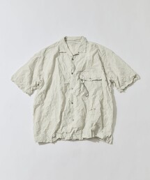 and wander | 【and wander/アンドワンダー】washer pleated open SS shirt(シャツ/ブラウス)