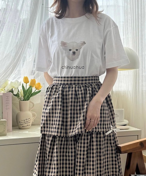 etta(エタ)の「アニマルデザイン半袖Tシャツ(Tシャツ/カットソー・レディース・C/D/E/A/B・MEDIUM/LARGE)」の2枚目の写真