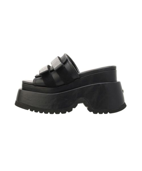 GYDA(ジェイダ)の「Thick sole bijouストラップサンダル(サンダル・レディース・ブラック・LARGE/MEDIUM/SMALL)」の13枚目の写真