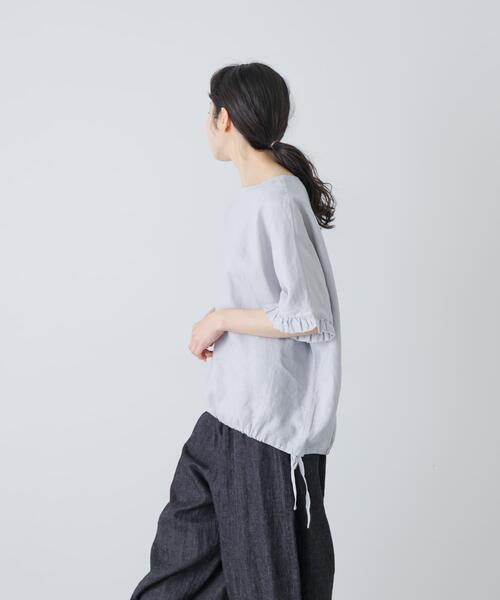 かぐれ（カグレ）の「リネンフリルスリーブプルオーバー（シャツ