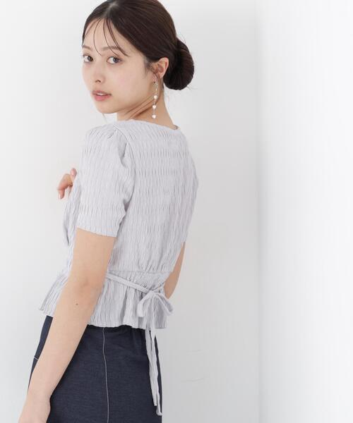 PROPORTION BODY DRESSING(プロポーションボディドレッシング)の「ウエストタックカットトップス / 1216260603(Tシャツ/カットソー・レディース・ダークグレー/グレー/ホワイト系その他・FREE)」の5枚目の写真