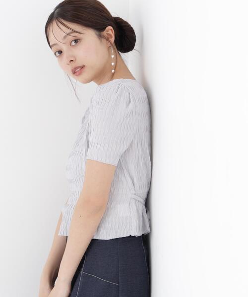 PROPORTION BODY DRESSING(プロポーションボディドレッシング)の「ウエストタックカットトップス / 1216260603(Tシャツ/カットソー・レディース・ダークグレー/グレー/ホワイト系その他・FREE)」の9枚目の写真