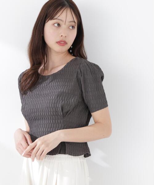 PROPORTION BODY DRESSING(プロポーションボディドレッシング)の「ウエストタックカットトップス / 1216260603(Tシャツ/カットソー・レディース・ダークグレー/グレー/ホワイト系その他・FREE)」の12枚目の写真