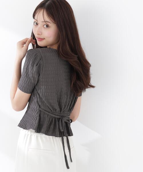 PROPORTION BODY DRESSING(プロポーションボディドレッシング)の「ウエストタックカットトップス / 1216260603(Tシャツ/カットソー・レディース・ダークグレー/グレー/ホワイト系その他・FREE)」の15枚目の写真