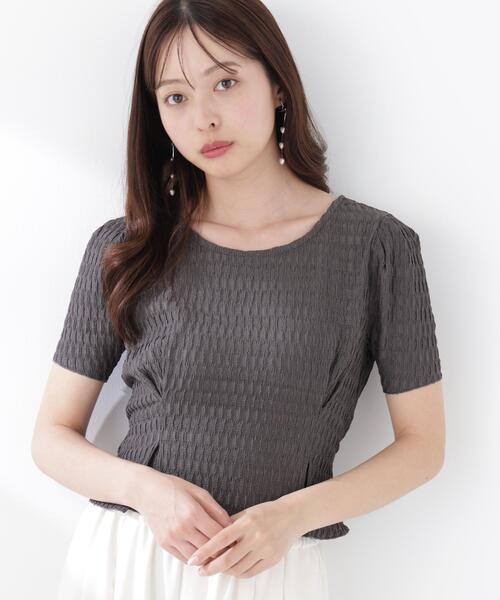 PROPORTION BODY DRESSING(プロポーションボディドレッシング)の「ウエストタックカットトップス / 1216260603(Tシャツ/カットソー・レディース・ダークグレー/グレー/ホワイト系その他・FREE)」の17枚目の写真