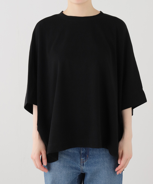 JOURNAL STANDARD LUXE(ジャーナルスタンダード ラックス)の「ヴィンテージジャージ ポンチョT(Tシャツ/カットソー・レディース・ホワイト/ブラック・FREE)」の9枚目の写真