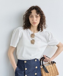 【接触冷感・汗染み防止・UVカット】袖タックTシャツ