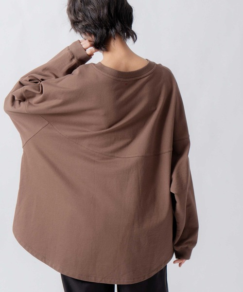 WHYTO.(ホワイト)の「「WHYTO. / ホワイト」round switch sweat(Tシャツ/カットソー・レディース・グリーン/グレー/ブラウン/ブラック・36/38)」の17枚目の写真