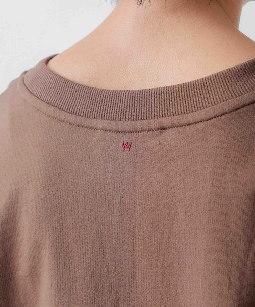 WHYTO.(ホワイト)の「「WHYTO. / ホワイト」round switch sweat(Tシャツ/カットソー・レディース・グリーン/グレー/ブラウン/ブラック・36/38)」の18枚目の写真