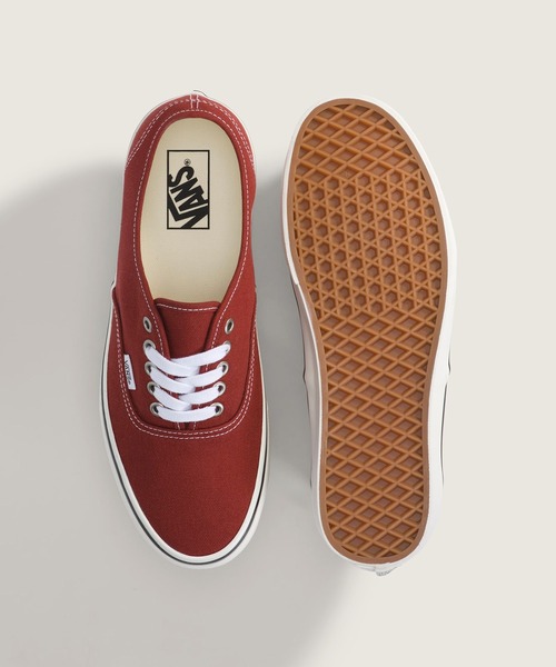 VANS（バンズ）の「オーセンティック / Authentic DUCK CANVAS Poppy Em VN000Z74GWR1（スニーカー・メンズ・エンジ・11/6/8/10/9/8.5/7.5/5.5/9.5/10.5/11.5/6.5/5/7）」の3枚目の写真