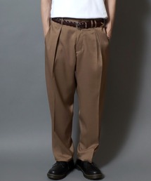 【UNIVERD72】WIDE PANTS / 【ユニバード72】ワイドパンツ スラックス メンズ ボトムス テーパード ワイドシルエット