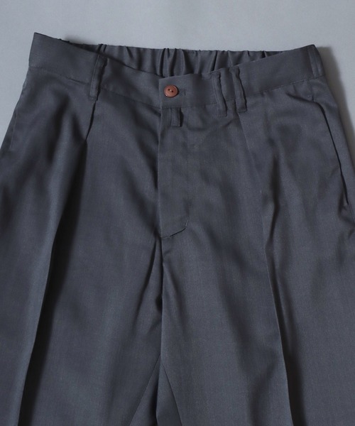 ANPAS(アンパス)の「【UNIVERD72】WIDE PANTS / 【ユニバード72】ワイドパンツ スラックス メンズ ボトムス テーパード ワイドシルエット(スラックス・メンズ・オリーブ/チャコール/ブラウン・M/XL/L)」の11枚目の写真