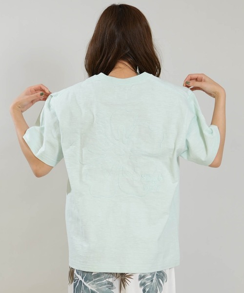 Hula Lani（フララニ）の「HULALANI/フララニ レディース 半袖 Tシャツ バックプリント ハイビスカス 263HU2ST929（Tシャツ/カットソー・レディース・ピンク/ブルー/ホワイト・S）」の12枚目の写真
