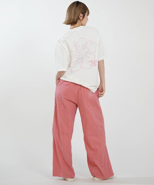 Hula Lani（フララニ）の「HULALANI/フララニ レディース 半袖 Tシャツ バックプリント ハイビスカス 263HU2ST929（Tシャツ/カットソー・レディース・ピンク/ブルー/ホワイト・S）」の8枚目の写真