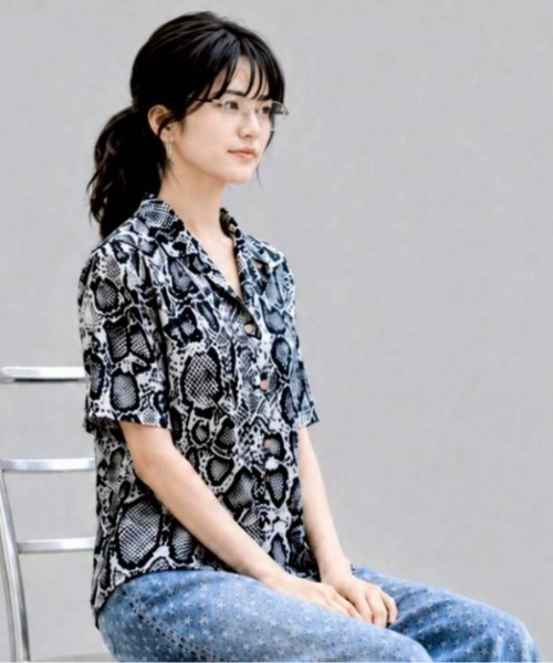 KAMINARI_TOKIO(カミナリトキオ)の「パイソンブラウス(シャツ/ブラウス・レディース・ブラック・FREE)」の8枚目の写真