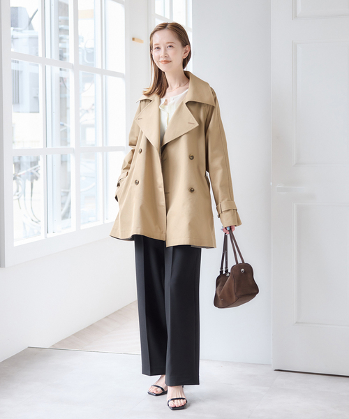 U by SPICK&SPAN(ユーバイスピックアンドスパン)の「リバーシブルミドルトレンチコート(トレンチコート・レディース・ベージュ/ネイビー・36/38)」の7枚目の写真