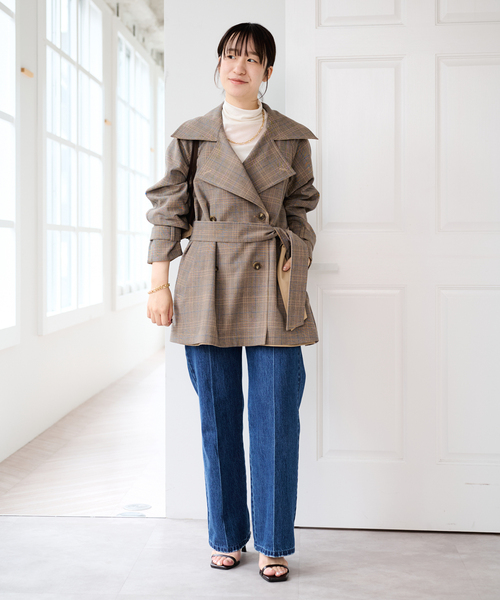 U by SPICK&SPAN(ユーバイスピックアンドスパン)の「リバーシブルミドルトレンチコート(トレンチコート・レディース・ベージュ/ネイビー・36/38)」の15枚目の写真
