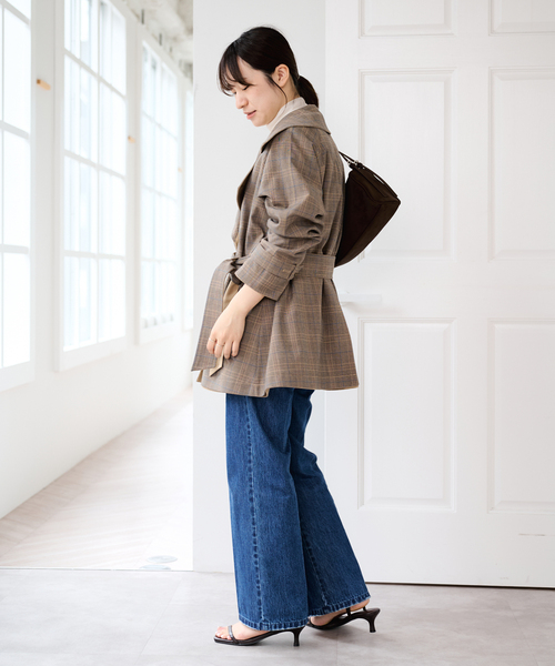 U by SPICK&SPAN(ユーバイスピックアンドスパン)の「リバーシブルミドルトレンチコート(トレンチコート・レディース・ベージュ/ネイビー・36/38)」の17枚目の写真