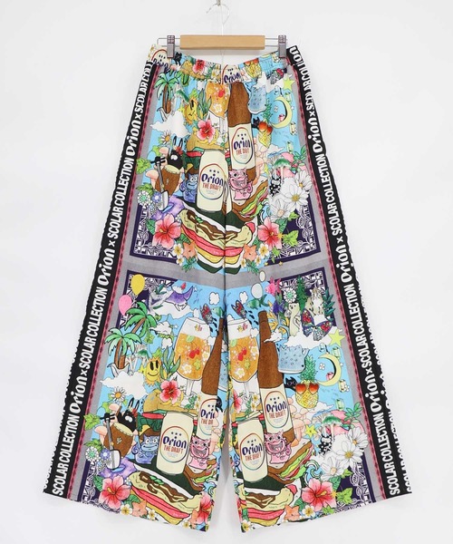 ScoLar（スカラー）の「462013：orion×ScoLar スカーフ柄パンツ（その他パンツ・レディース・ネイビー/ブラック・M）」の2枚目の写真