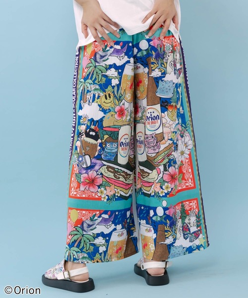 ScoLar（スカラー）の「462013：orion×ScoLar スカーフ柄パンツ（その他パンツ・レディース・ネイビー/ブラック・M）」の6枚目の写真