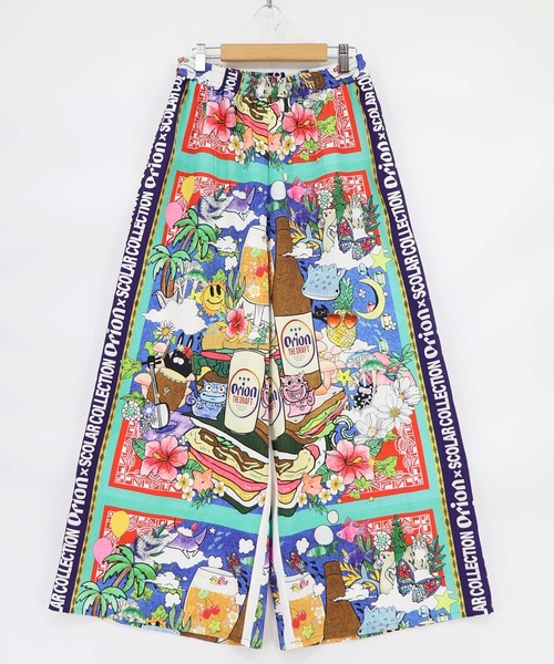 ScoLar（スカラー）の「462013：orion×ScoLar スカーフ柄パンツ（その他パンツ・レディース・ネイビー/ブラック・M）」の10枚目の写真