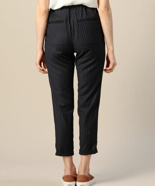 BEAUTY&YOUTH UNITED ARROWS（ビューティーアンドユースユナイテッドアローズ）の「BY ストライプウエストギャザー9分丈パンツ◆（その他パンツ・レディース・グレー/ネイビー・MEDIUM/SMALL）」の3枚目の写真