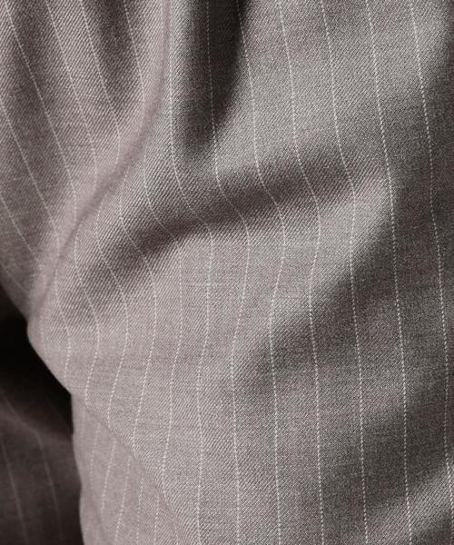 BEAUTY&YOUTH UNITED ARROWS（ビューティーアンドユースユナイテッドアローズ）の「BY ストライプウエストギャザー9分丈パンツ◆（その他パンツ・レディース・グレー/ネイビー・MEDIUM/SMALL）」の7枚目の写真