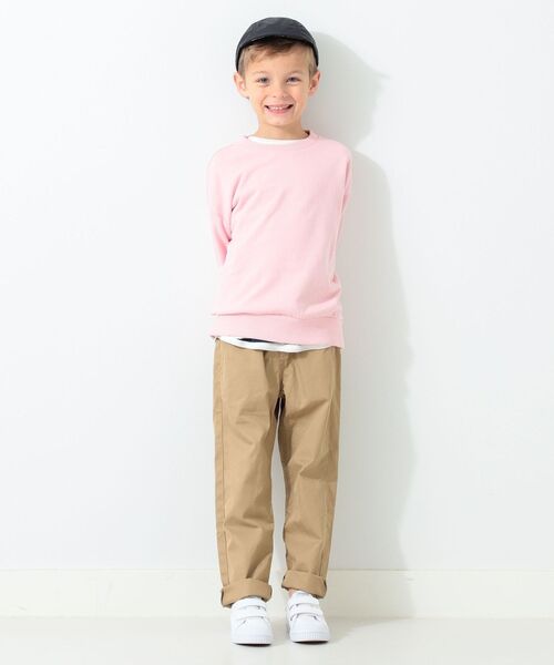 こども ビームス（コドモビームス）の「spring court / G2 ベルクロ スニーカー (14.5～19cm)（スニーカー・キッズ・ホワイト/ネイビー・27(16.5～17cm)/29(18～18.5cm)/24(14.5～15cm)/26(15.5～16cm)/28(17.5～18cm)/30(18.5～19cm)/25(15～15.5cm)）」の3枚目の写真