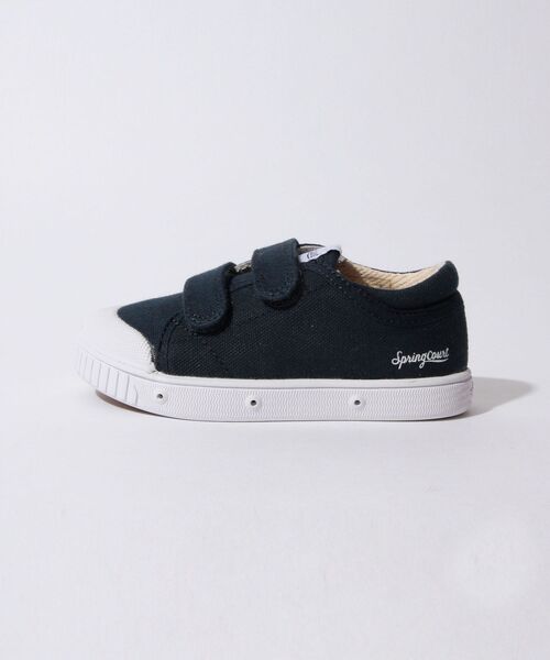 こども ビームス（コドモビームス）の「spring court / G2 ベルクロ スニーカー (14.5～19cm)（スニーカー・キッズ・ホワイト/ネイビー・27(16.5～17cm)/29(18～18.5cm)/24(14.5～15cm)/26(15.5～16cm)/28(17.5～18cm)/30(18.5～19cm)/25(15～15.5cm)）」の12枚目の写真