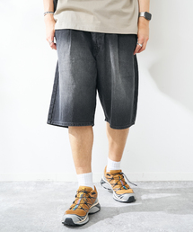 C/Lデニムワイドショーツ