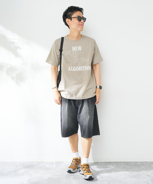 B.C STOCK(ベーセーストック)の「C/Lデニムワイドショーツ(その他パンツ・メンズ・ブラック/ブルー系その他・MEDIUM/LARGE)」の3枚目の写真