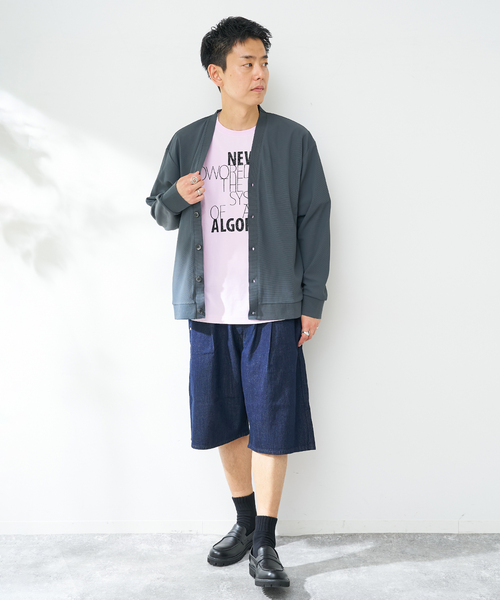 B.C STOCK(ベーセーストック)の「C/Lデニムワイドショーツ(その他パンツ・メンズ・ブラック/ブルー系その他・MEDIUM/LARGE)」の9枚目の写真