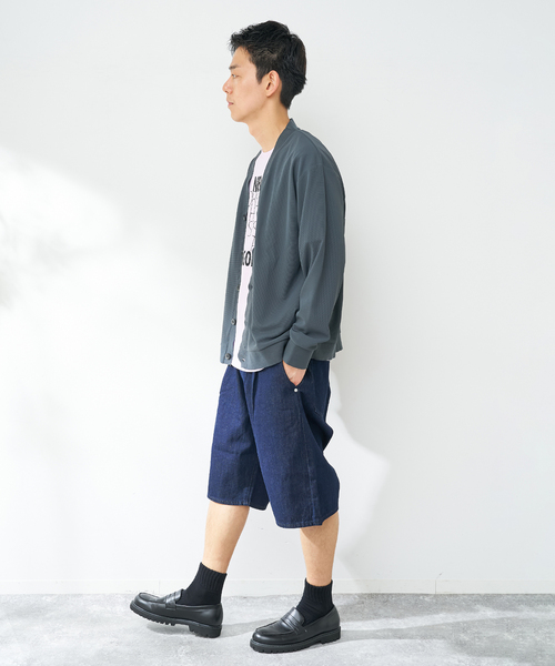 B.C STOCK(ベーセーストック)の「C/Lデニムワイドショーツ(その他パンツ・メンズ・ブラック/ブルー系その他・MEDIUM/LARGE)」の10枚目の写真