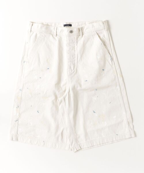YLEVE(イレーヴ)の「YLEVE / HAND PAINT DENIM SHORTS(デニムパンツ・メンズ・ブラック/ベージュ・4/5/3)」の2枚目の写真