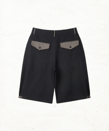 DANDEL（ダンデル）の「DD check balloon bermuda pants (BLACK)（その他パンツ）」