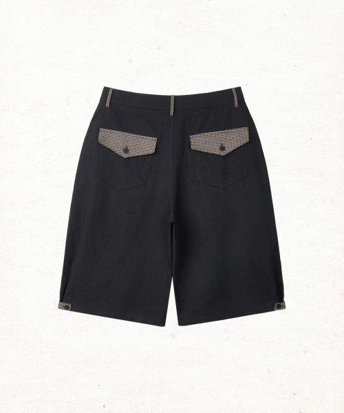 DANDEL(ダンデル)の「DD check balloon bermuda pants (BLACK)(その他パンツ・レディース・その他・1/2)」の1枚目の写真