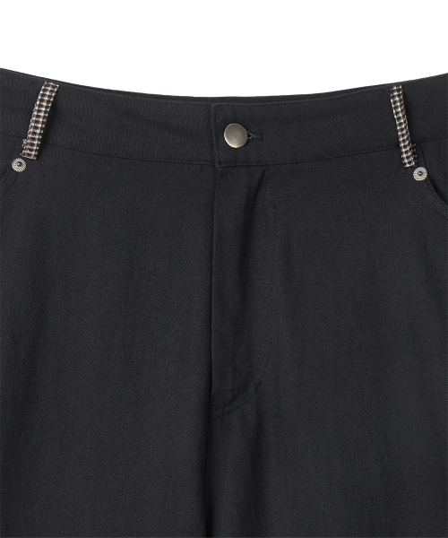 DANDEL(ダンデル)の「DD check balloon bermuda pants (BLACK)(その他パンツ・レディース・その他・1/2)」の2枚目の写真