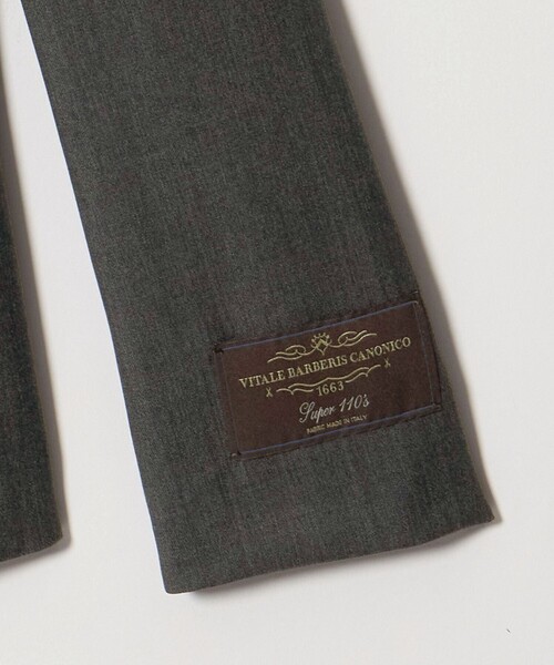 UNITED ARROWS（ユナイテッドアローズ）の「Vitale Barberis Canonico ノーラペル ジャケット（ノーカラージャケット・レディース・ダークブラウン/ダークグレー/ネイビー・38/36/34/40）」の6枚目の写真