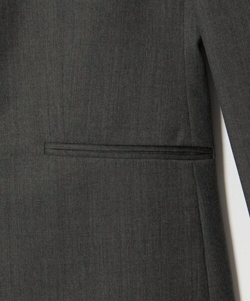 UNITED ARROWS（ユナイテッドアローズ）の「Vitale Barberis Canonico ノーラペル ジャケット（ノーカラージャケット・レディース・ダークブラウン/ダークグレー/ネイビー・38/36/34/40）」の7枚目の写真