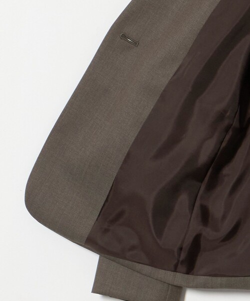 UNITED ARROWS（ユナイテッドアローズ）の「Vitale Barberis Canonico ノーラペル ジャケット（ノーカラージャケット・レディース・ダークブラウン/ダークグレー/ネイビー・38/36/34/40）」の12枚目の写真