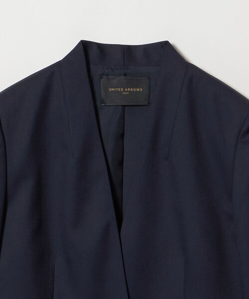 UNITED ARROWS(ユナイテッドアローズ)の「Vitale Barberis Canonico ノーラペル ジャケット(ノーカラージャケット・レディース・ダークブラウン/ダークグレー/ネイビー・38/36/34/40)」の20枚目の写真