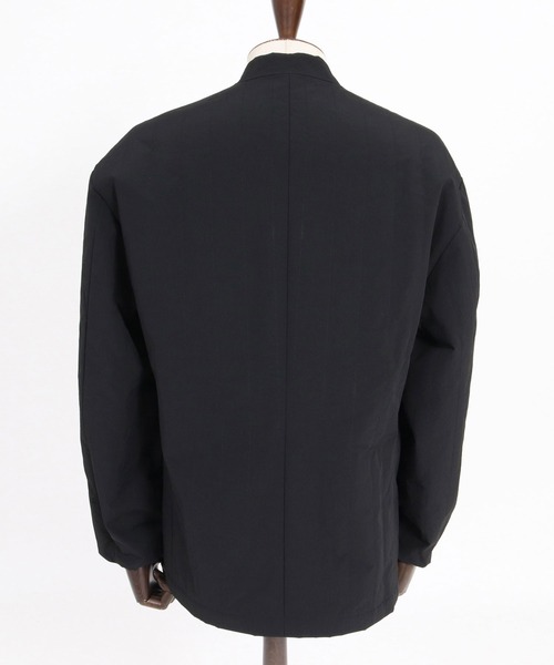GLIMCLAP(グリムクラップ)の「mj11698-Vertical Quilted Lapelless Jacket ラペルレスジャケット(211-022-gla-cg)(ノーカラージャケット・メンズ・ブラック・M/S/L)」の7枚目の写真