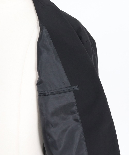 GLIMCLAP(グリムクラップ)の「mj11698-Vertical Quilted Lapelless Jacket ラペルレスジャケット(211-022-gla-cg)(ノーカラージャケット・メンズ・ブラック・M/S/L)」の12枚目の写真